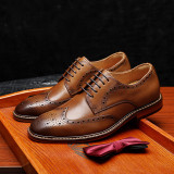 	 men's genuine leather formal shoes 