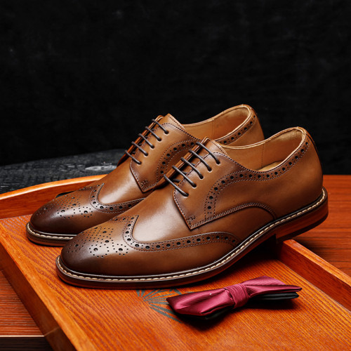 	 men's genuine leather formal shoes 