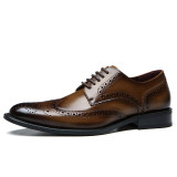 	 men's genuine leather formal shoes 