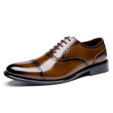 	 men's genuine leather formal shoes 