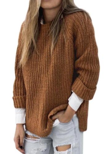 Loose Sweater Long-Sleeved Pullover Sweater Female New Style for Autumn and Winter Women's Sweater knitted sweater
