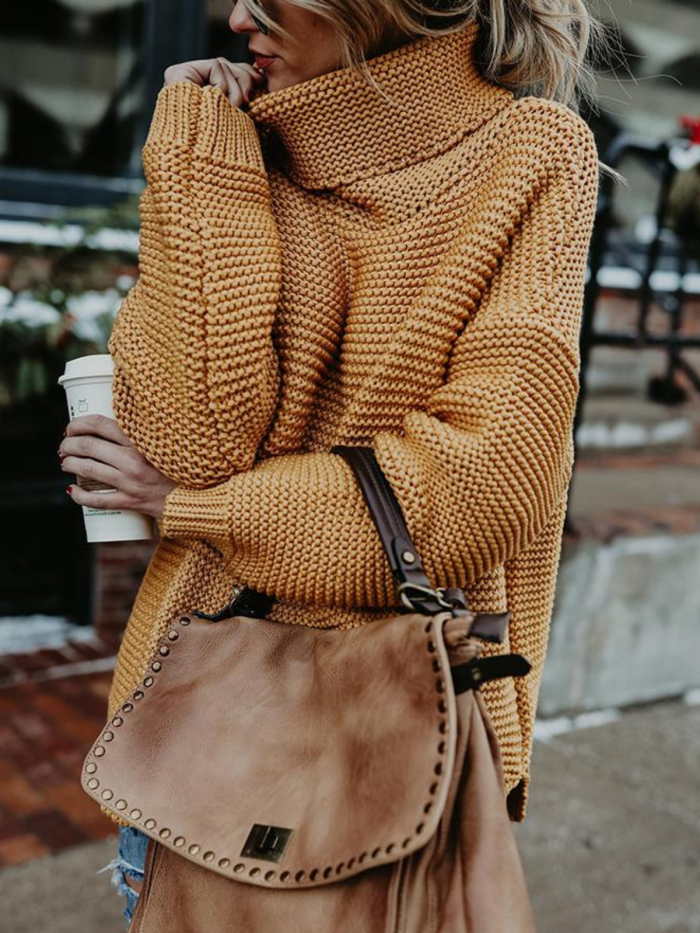 Casual Loose Striped Knitted Sweater