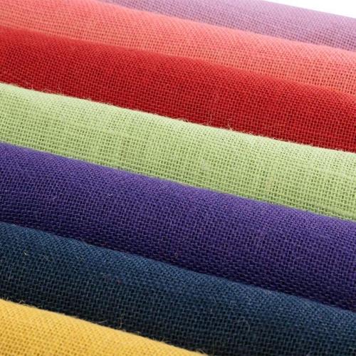 Small piece colorful faux Jute trim Fabric Raw  Linen ribbon Fabric for party wedding decoration background DIY material