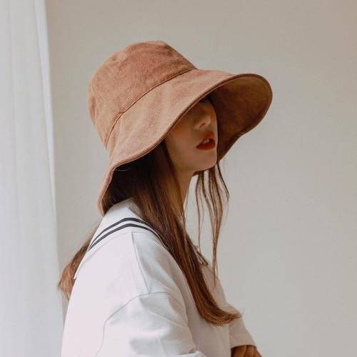 Women Outdoor Bucket Hats Summer Sun Hats Foldable Japanese Style Panama Wide Brim Bucket Hats Large Size Black Beige Khaki 2020
