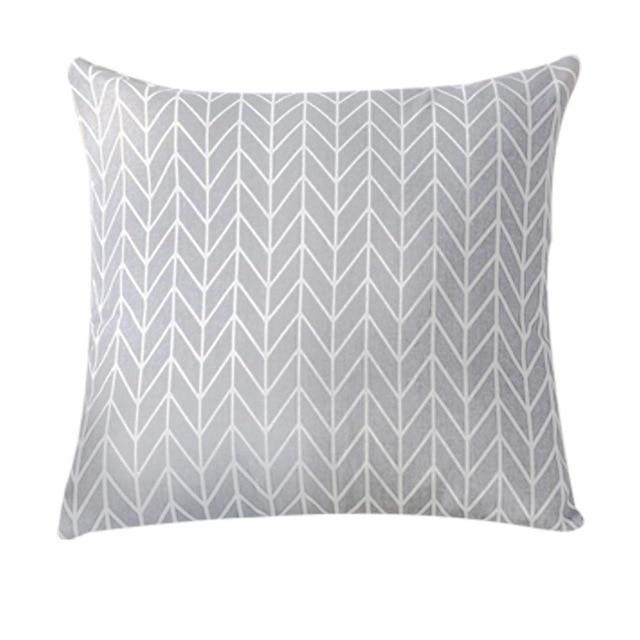Geometry pattern Modern Simple Cushion cover Geometric Printed pillowcase Linen cotton Pillow