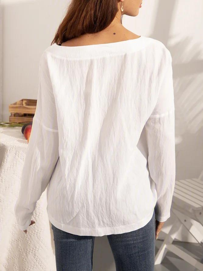 Long Sleeve Casual Cotton Shirts & Tops