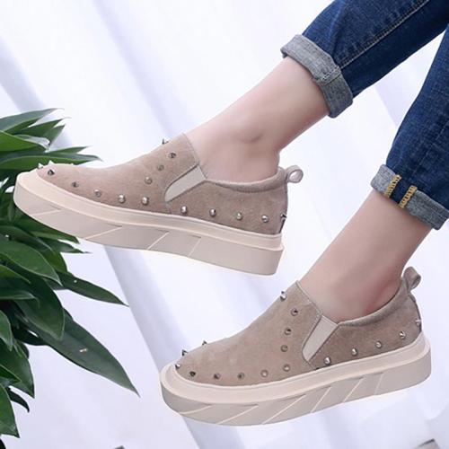 Women Artificial Suede Loafers Casual Comfort Flat Shoes