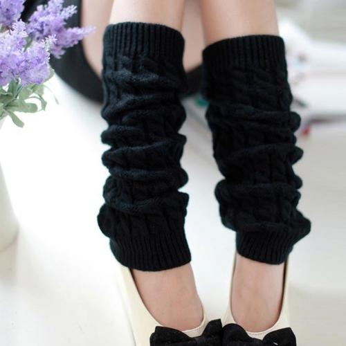 Knitting Wool Women Leg Warmers Warm Knee High Winter Knit Crochet Leg Warmer Socks Fashion Socks