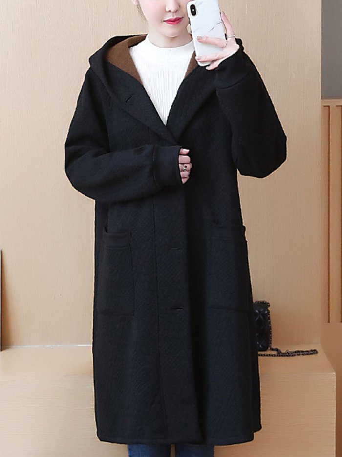 Thickened Plus Size  Appliqued Coats