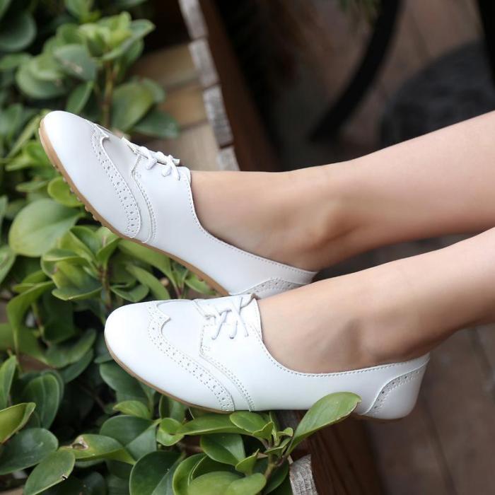 Women Bullock Flat Loafers Casual Comfort Round Toe Slip On Shoes