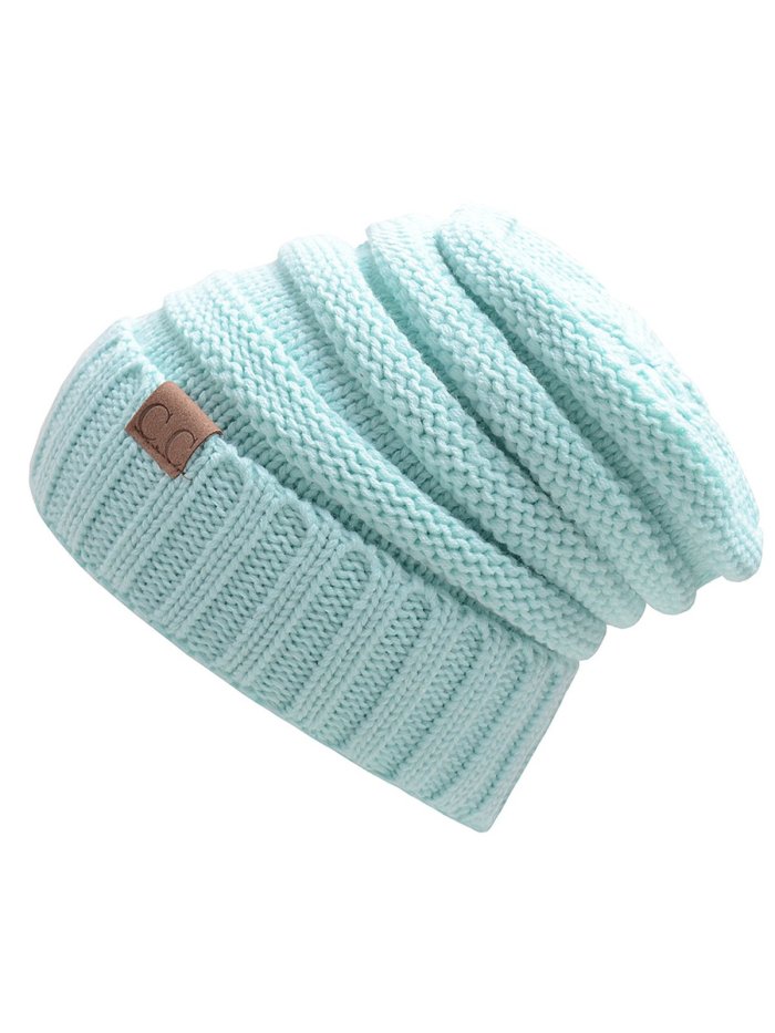 Patch Casual Knit Cap