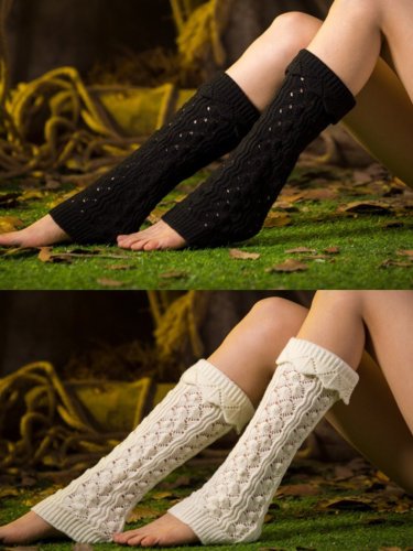 Casual Warm Plain Knee-Socks