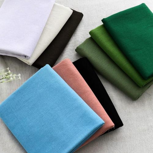 Canvas fabric rough solid linen fabric Polyester for zakka storage bag Home textiles decoration