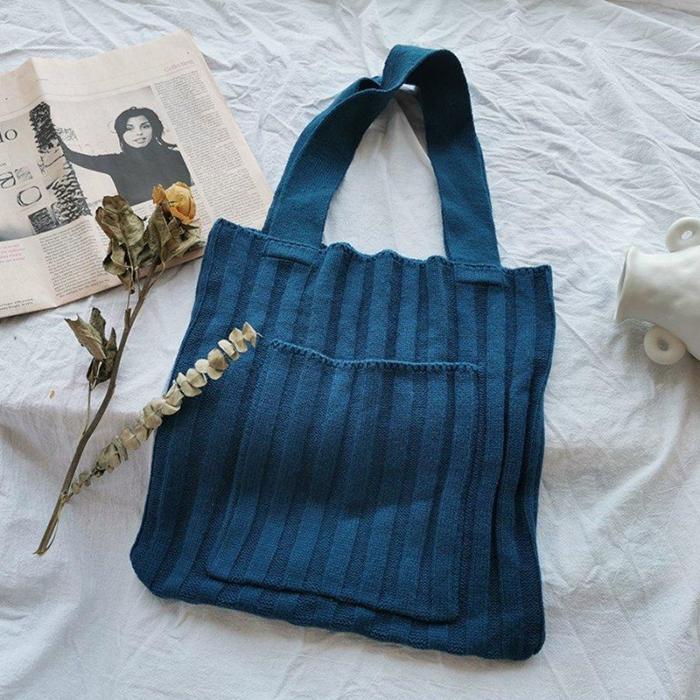 One-shoulder Women's Knit Bags