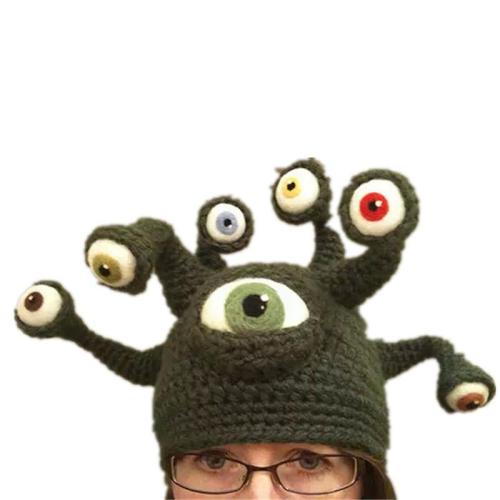 Octopus Eye Hat Creative Halloween Handmade Hat