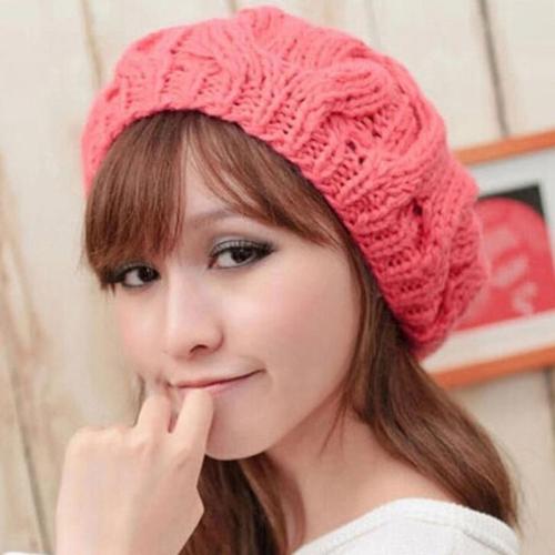 New Korean Version of The Pumpkin Hat Hand-knitted Hats Autumn and Winter Wool Cap,