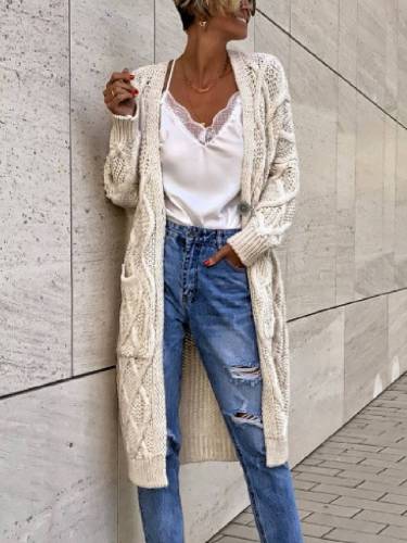 Casual Long Sleeve Sweater Outerwear