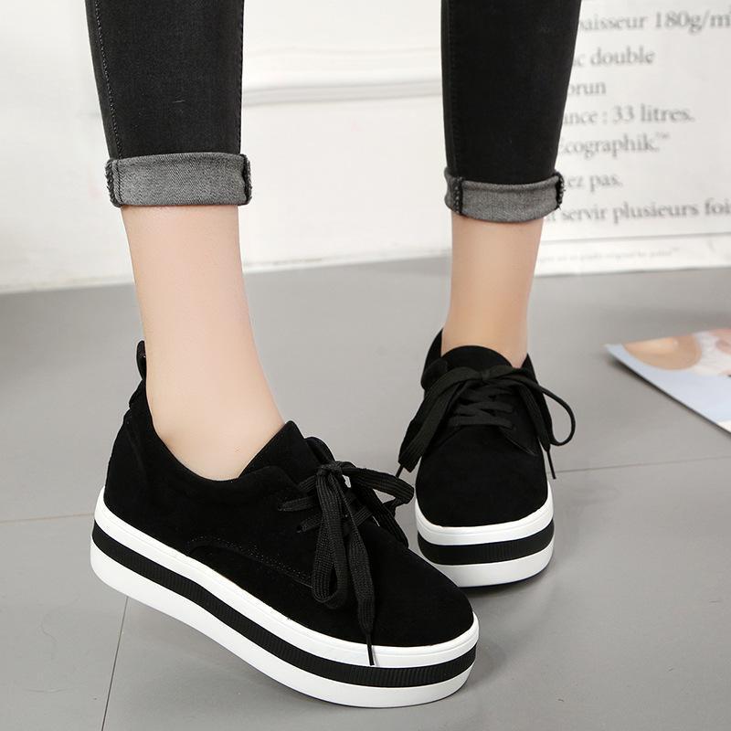 casual solid color sneakers