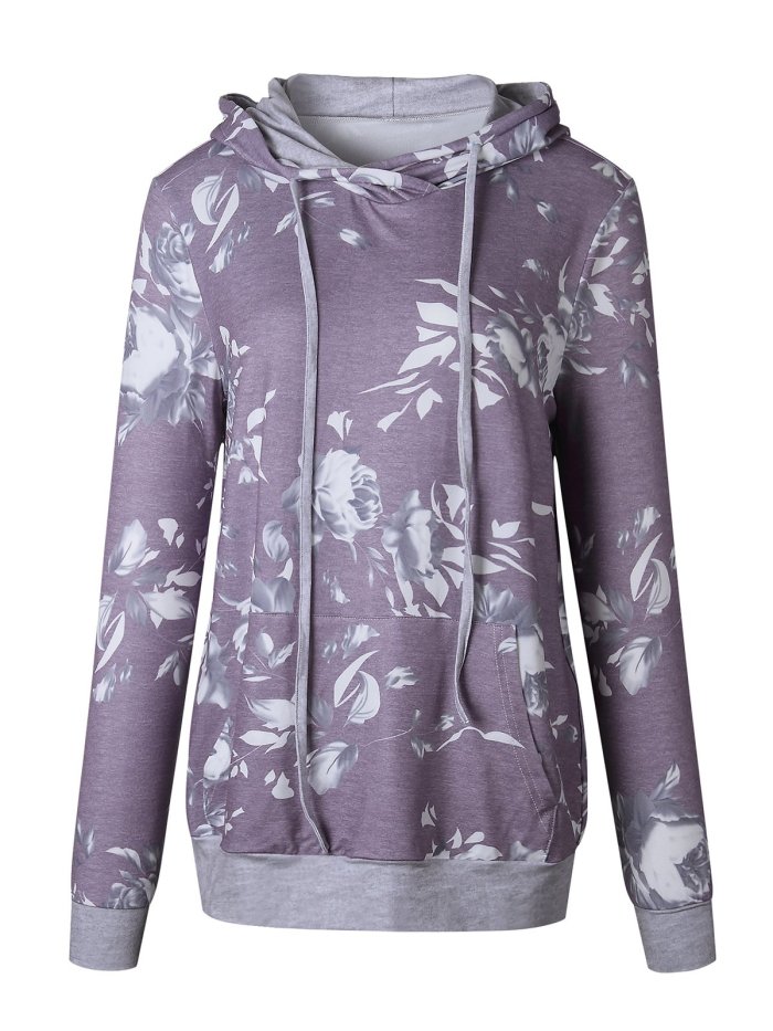 Printed Casual Polyester Hoodies