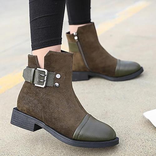 Women Booties Casual Comfort Shoes Artificial Leather Boots