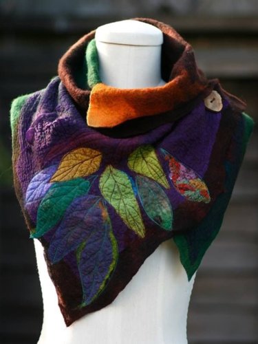 Brown Abstract Shift Casual Cotton Scarves & Shawls
