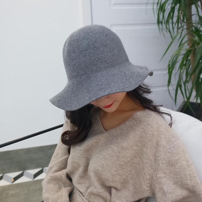 Elegant Fashion Feminine Fleece Felt Hat