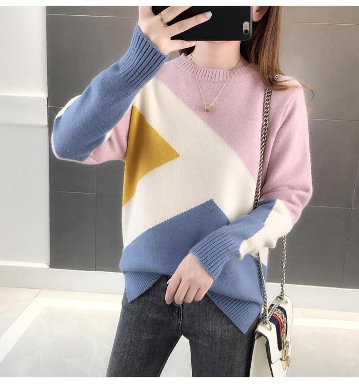 Winter Cropped Knitted Thick Oversized Sweaters