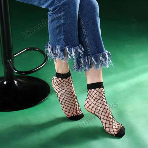 Fashion Fishnet Socks Sex Lace Hollow Out Large Mesh Stocking
