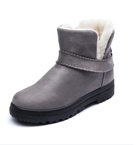 Women Fashion Suede Ankle Cotton Booties Snow Boots Suede