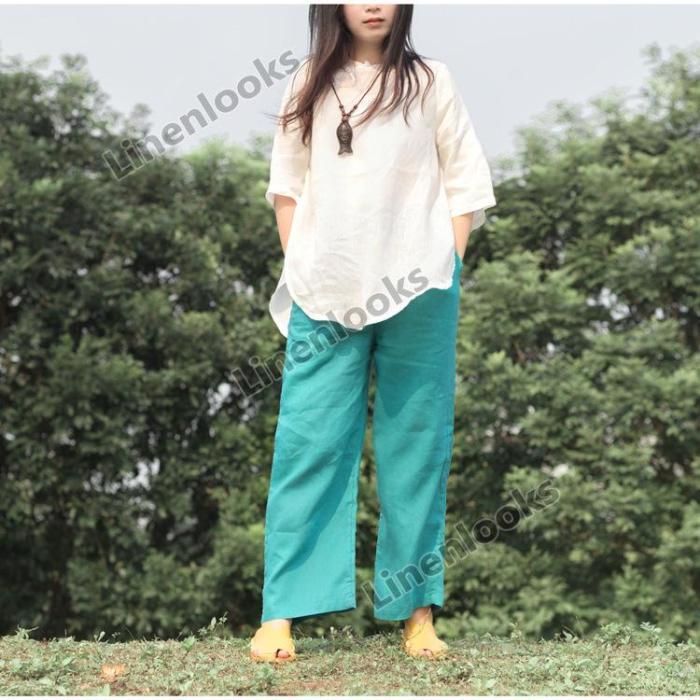 Linen Casual Women's Pants
