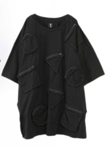 Half Sleeve Casual Geometric Shift Shirts & Tops