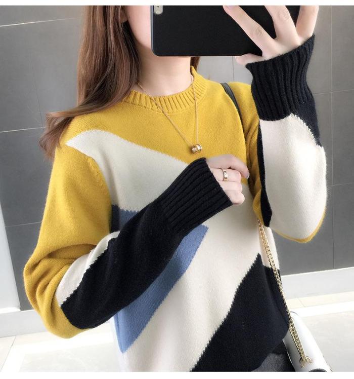Winter Cropped Knitted Thick Oversized Sweaters