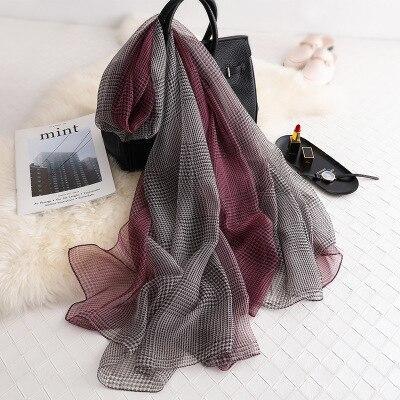 silk scarf for women shawls beach stoles foulard