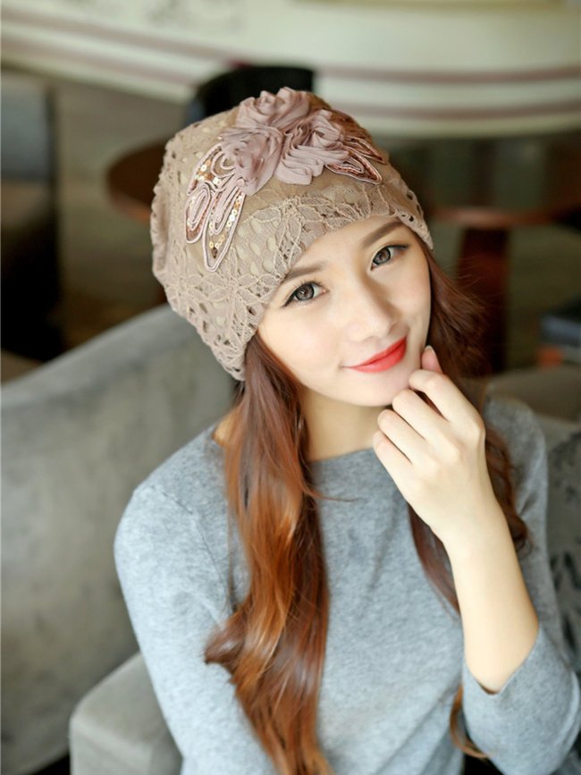 Embroidery Lace Elegant Appliqued Hat