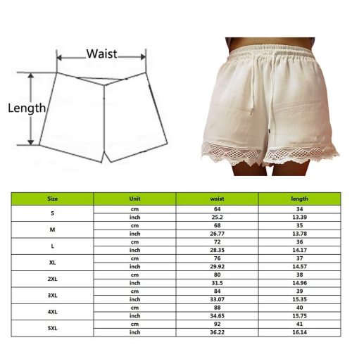 Causal Shorts Women Plus Size High Waist Shorts Drawstring Short Pants Loose Shorts Pants