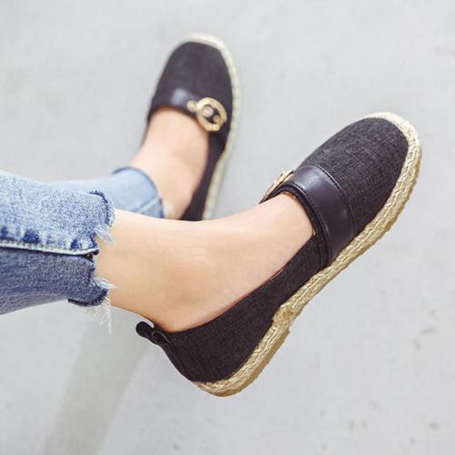 Women Canvas Flat Loafers Casual Comfort Shoes