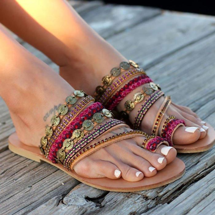 Women Shoes Comfortable Rome Beach Flat Sandals