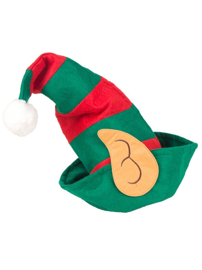 Christmas Elf Clown Hat