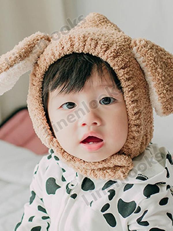 Rabbit Ear Baby Hat Thick Warm Cartoon Cute Pullover Hat