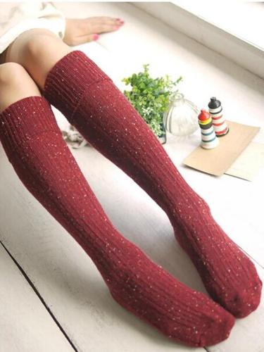 Cute Overknee Socks Winter Autumn Warm Knee High Stockings