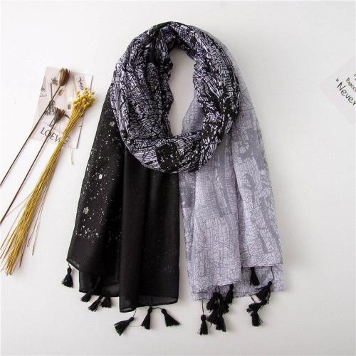 New Style Cotton Linen Winter Printed Scarf Women Versatile Silk Scarves-Style Headscarf Shawl Blanket Scarf