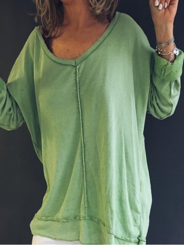 Green Cotton-Blend Holiday Shirts & Tops