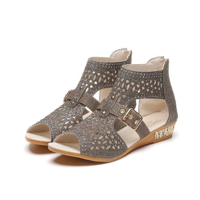 Women Sandalia Casual Rome Summer Shoes Fashion Rivet Gladiator Sandals