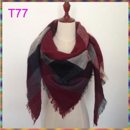 2020 Hot Sale New Fashion Design Triangle Scarf Plaid Fashion Warm in Winter Shawl For Women brand scarves pashmina shawl