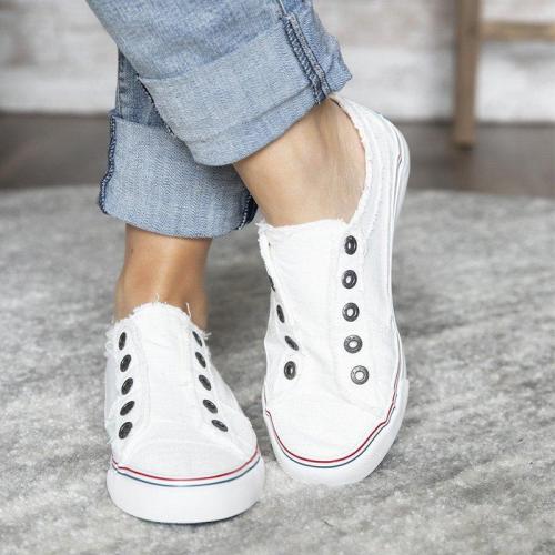 Women Canvas Casual Flats Shoes Vintage Sneaker Loafers