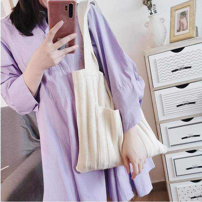 One-shoulder Women's Knit Bags