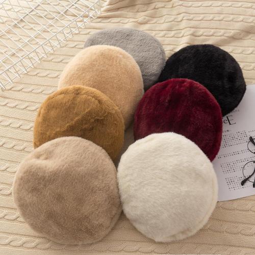 Solid Color Fur Beret Hat Women Autumn and Winter Fashion