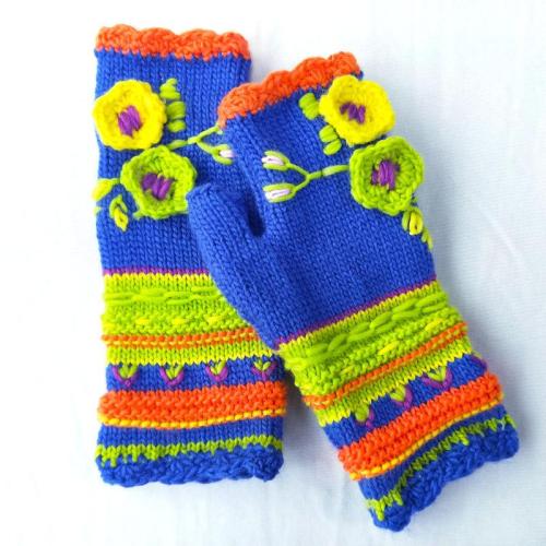 Autumn and Winter Women's Warm Knitted Gloves