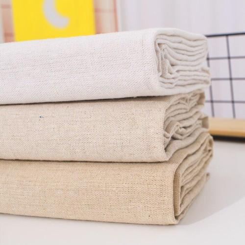 1meter Raw cloth faux Linen fabric rough solid polyester cotton fabric for sewing storage bag and pillow case background cloth
