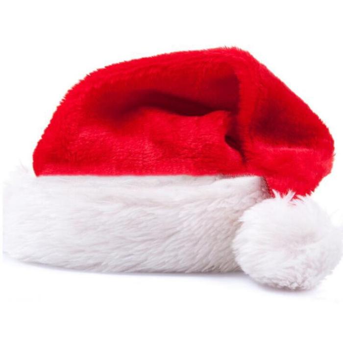 New Cute Red Christmas Hat Warm Cloth Cap Adult Child Family Hat Santa Claus Hat